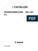 Parts Catalog: Ir2200/2800/3300 Rev.00-01