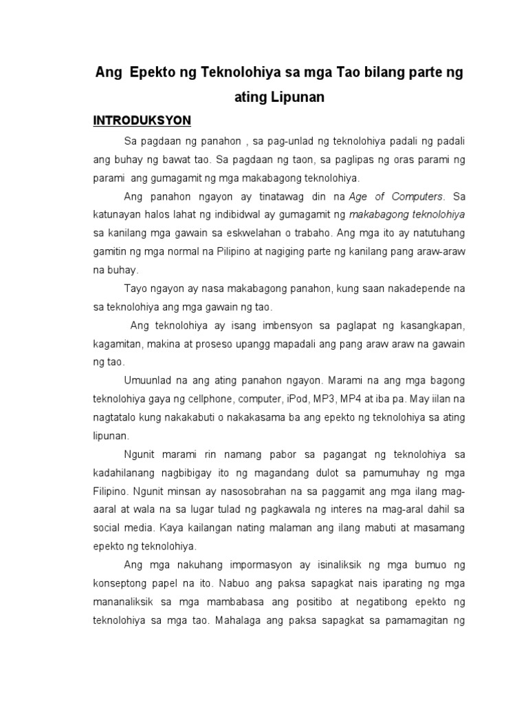 Konseptong Papel | PDF