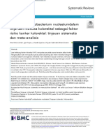 Deteksi Darifusobacterium Nucleatumdalam Tinja Dan Mukosa Kolorektal Sebagai Faktor Risiko Kanker Kolorektal: Tinjauan Sistematis Dan Meta-Analisis