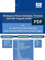 Strategi Isi Pesan Advokasi, Promosi Dan KIE Program KKBPK