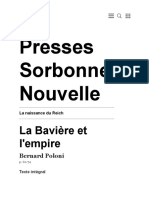 La Naissance Du Reich - La Bavière Et L'empire - Presses Sorbonne Nouvelle