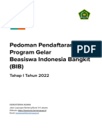 Pedoman Pendaftaran Program Gelar Beasiswa Indonesia Bangkit LPDP Tahun 2022