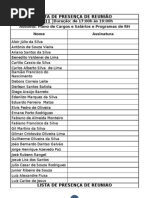 MODELO - LISTA DE PRESENÇA PARA ASSEMBLEIA