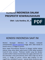 Kondisi Indonesia Dalam Prespektif Kewirausahaan