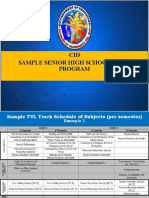 Sample Senior HS Schedule