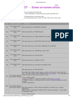 IBM 5170 POST Screen Errors