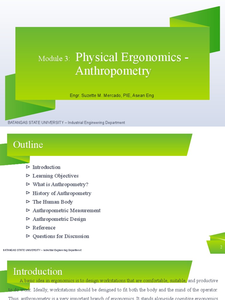 Topic 3 Physical Ergonomics Anthropometry Pdf Anthropometry Chair