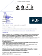 Cómo Calcular El Costo de Piezas de Mecanizado