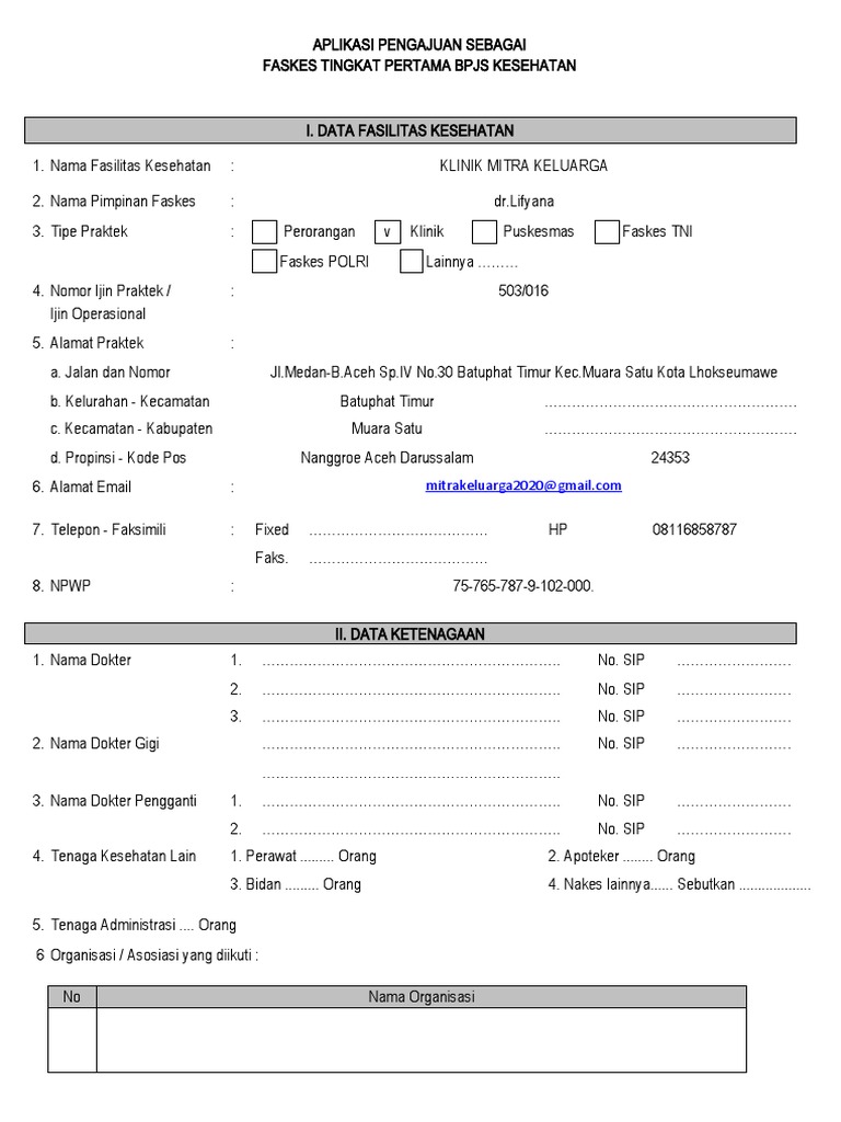 Form Aplikasi Pengajuan SIM | PDF