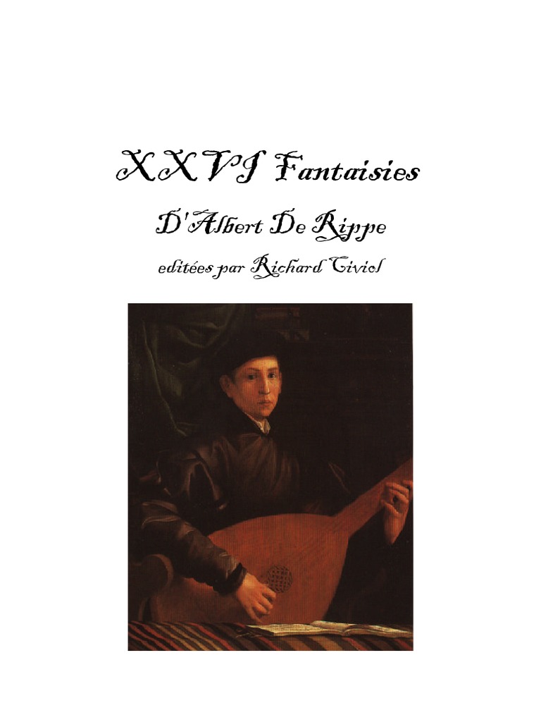 Albert de Rippe's Tabulatures Guide | PDF