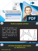 Puntos Notables PPT Asociados Al TriÁngulo 5to