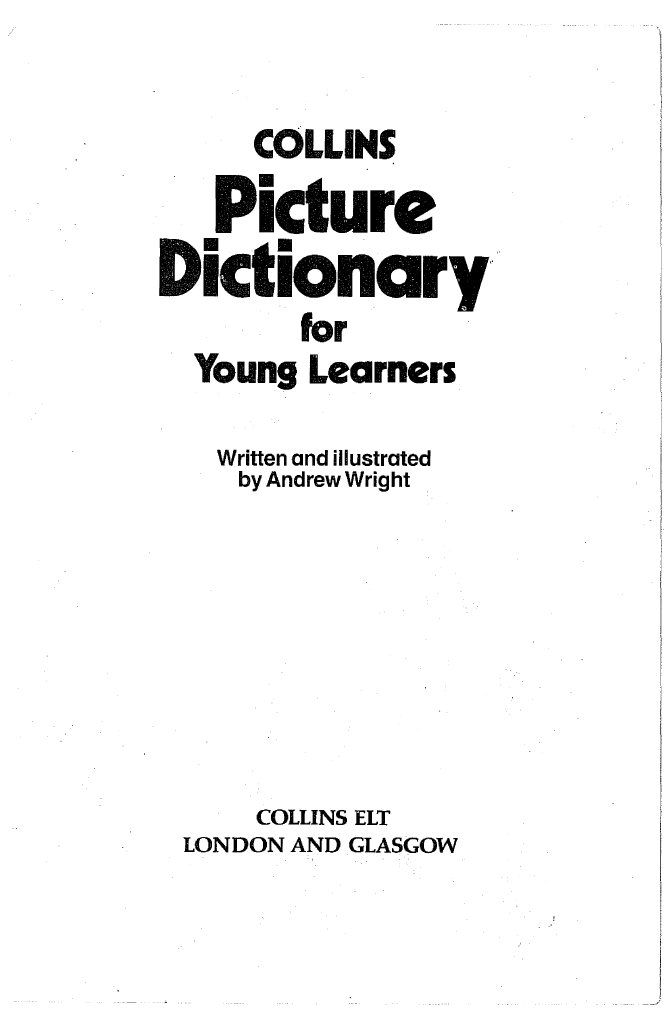 Collins Picture Dictionary For Young Learners PDF
