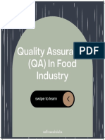 Quality Assurance (QA) in Food Industry Baru Bro