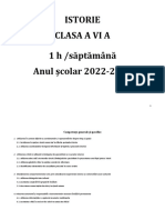 .ArchCD-PRESS - Planificare Cls. A VI-A Istorie 2022-2023