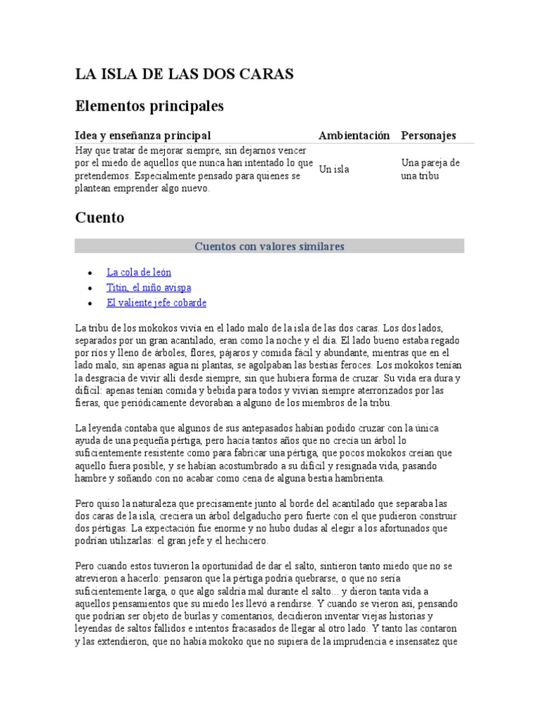 La Isla de Las Dos Caras | PDF