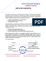 CARTA DE GARANTIA 2022