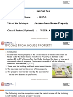 Unit-3 House Property