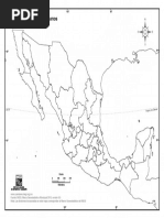 Mapa República Mexicana Con División Política Sin Nombres | PDF