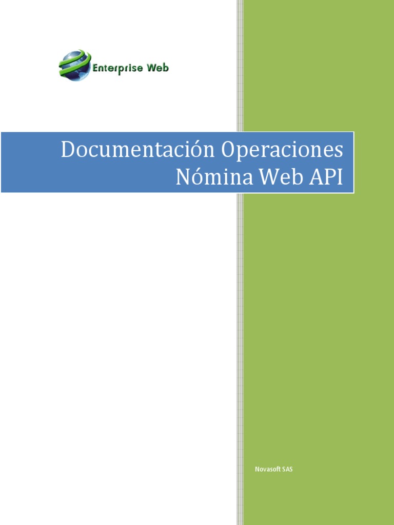 API Nómina Web de Novasoft V1.4.0 | PDF | Protocolo de Transferencia de ...