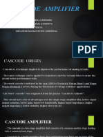 CASCODE AMPLIFIER CIRCUIT AND APPLICATIONS