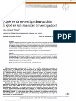 ¿Qué Investigación Acción Qué Un Investigador?: Es La - y Es Maestro