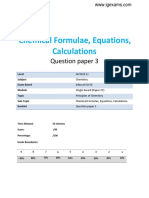 5.1 Chemical Formulae, Equations, Calculations (2C) QP