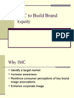 IMC To Build Brand Equity
