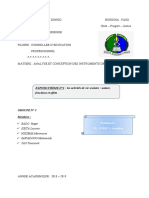 Expose en Analyse Et Conception Des Instruments de Vie Scolaire (Groupe 3 Theme 1) - 1