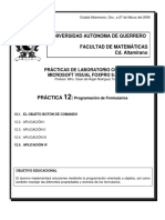 PRÁCTICA 12 - Programación de Formularios