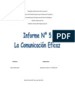 Comunicación eficaz y procesos en organizaciones