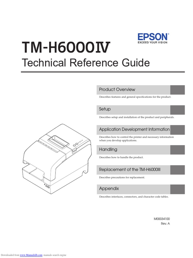 TMH 6000 IV | PDF | Printer (Computing) | Usb