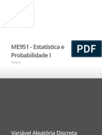 Parte 9 - Estatística e Probabilidade ME951 Unicamp