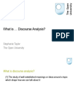 What is Discourse Analysis? - The Study of How Meanings Are Established and Changed