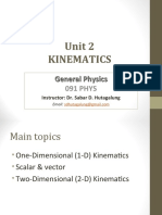 Unit 2 Kinematics