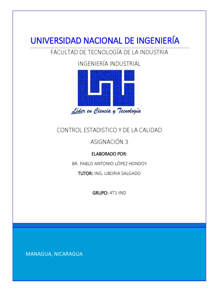 Gráficas de Control en Calidad Industrial | PDF | Calidad (comercial ...