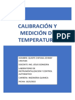 Calibración y Medición de Temperatura