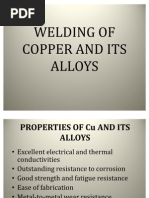 Welding of Copper and Its Alloys