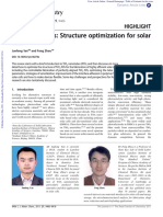 Tio Nanotubes: Structure Optimization For Solar Cells: Cite This: J. Mater. Chem., 2011, 21, 9406