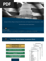 Aerospace & Defense, Mergers and Acquisitions Environment, and Company Valuation