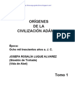 Origenes de La Civilizacion Adamica T1 Josefa Rosalia Luque Alvarez