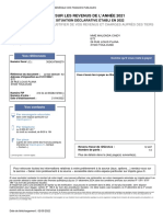 Avis de Situation Declarative A L Impot 2022 Sur Les Revenus 2021 Le 21 04