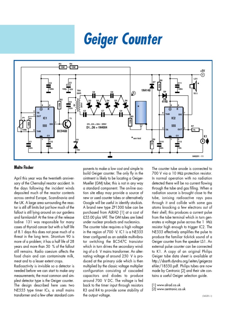 Geiger Counter: Malte Fischer | Download Free PDF | Electric Power ...