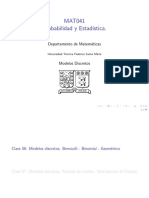 Modelos discretos: Distribución binomial