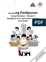 Modyul AP2 - q1 - Mod7 - Kapaligiran at Uri NG Panahon Sa Aking Komunidad - Version4b