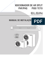 Instalação completa de ar-condicionado split