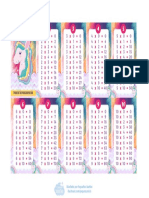 Tablas de Multiplicar