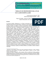 Políticas de Formação de Professores para Atuar em Classes Hospitalares.