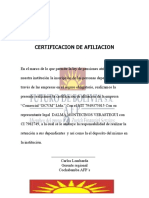 Certificado Afp