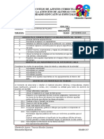 Lista de Cotejo de Ajustes Curriculares