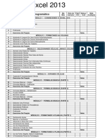Excel 2013 Conteúdo programático